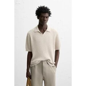 Abercrombie & Fitch Johnny Collar Ribbed Sweater Polo